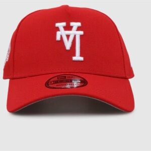 New Era Red Los Angeles Dodgers SnapBack Logo upside down